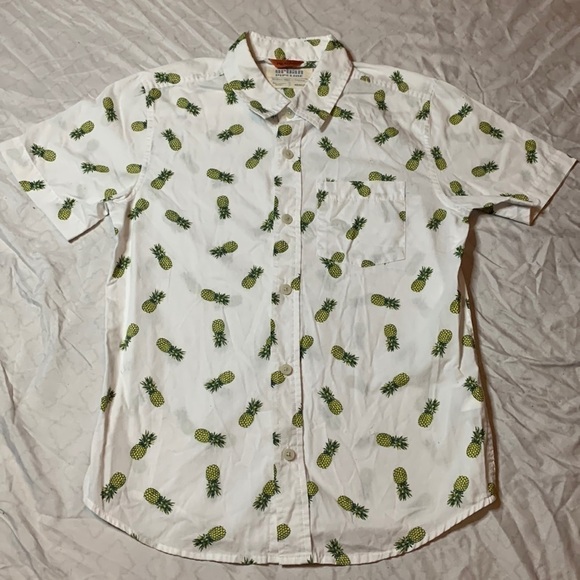 🍍Kid's Pineapple Button Up Top - Picture 1 of 4